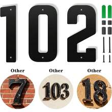 New- 5 Inch Floating Aluminum S, House Address Numbers Letters For Outside, Modern Metal Black Address Number Letters For Door Home Office Apartment Garden (B) - Blcak B 5 Inch - View 4