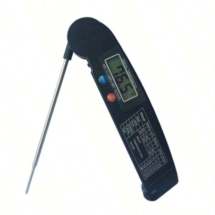 Digital Kitchen Thermometer For Meat, Water, Milk, Cooking, Food Probe, Barbecue, Electronic Oven, Cooking Tools - Black - View 1
