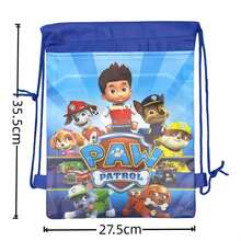 Paw Patrol 4件/1件裝 汪汪隊繩扣背包套組，卡通角色設計，適合旅行、瑜伽、健身、戶外露營與海灘使用，戶外休閒、開學禮物與萬聖節理想之選（隨機款式） - 彩色 - 查看 6