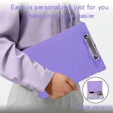 Caja de almacenamiento de carpetas tamaño A4, organizador de exámenes estudiantiles, portafolios de datos/música de gran capacidad con tablero de escritura - A4 - Ver 7