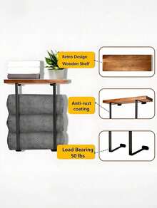 (2-7 Daysmust Arrive)Towel Rack Wall Mounted, Bathroom Towel Storage, Wall Towel Holder, Bathroom Organizer, Shower Organizer Rack, Bath Towel Racks For Bathroom Towel Storage Rack With Shelve For Rolled Towel Organizer, Shower Caddy, Wall Mounted Bathroom Shelves Over Toilet For Bathroom, Kitchen, Bedroom, Living Room, Home Decor, Bathroom Decor And Accessories, Bathroom Organizer, Shower Accessories, Room Decor, Bathroom Decor, Shelves, Bathroom Accesssories, Bathroom Storage, Bathroom Orginazor, Bathroom Shelves, Minimalist Design Storage Organizer For Large Towels, Small Towels, Hand Towels, Halloween/Christmas Gifts, Back-To-School Season, Shower Caddy, Apartment Essentials, Wall Deocr, Bathroom Orginazor, Wall Decor, Hooks, Vanity Accerories, Shower Shelves, Bathroom Decor And Accessories, Wall Shelf, Toilet Paper Holder, Home Accesssories, Shower Organizer, Bathroom Tray, Perfume Tray, Floating Shelves For Wall - 彩色 - 查看 8