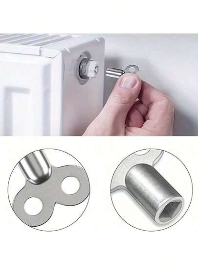 4pcs Durable Zinc Alloy Radiator Exhaust Valve Key, Suitable For Heating And Ventilation Valves, High-Quality EU Standard Connection Thread, Ideal Choice For Pipeline Maintenance, Universal Ventilation Screw, Radiator Ventilation Key Valve, Universal Heating Radiator Accessories, Ventilation Valve Plate, Men's Gift, Grandfather Gift, Easy To Carry, Very Useful!!! Highly Recommended!!!