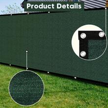 Senmeo 6x50ft Heavy-Duty Privacy Shade Netting, Outdoor Sun Block Mesh With 33ft Rope For Garden/Patio - Green - View 5