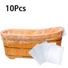 5/10pcs Disposable Bathtub Covers, Portable Bathtub Liners, Suitable For Home, Travel, Hotel, SPA, Beauty Salon Showers, Bathroom Accessories - 260*120cm / 102.4*47.2in - View 14