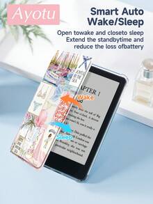 Ayotu 1pc Ocean Element Collage Tablet Case & Kindle E-Book Case Compatible With IPad 10th Generation, 11/Air 4th/Air 7th/9.7 Inches, Compatible With Samsung Galaxy Tab A9 Plus, Kindle (11th Generation-2024 Release)(6 Inch), Kindle Paperwhite 12th Gen 2024, Great Holiday Gift, Stylish And Simple Pattern. - Multicolor - View 8