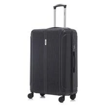 YONSLY Suitcase 20/24/28 Inches With Combination Lock Double Maintenance Zipper 360° Wheels Mesh Pocket Multi‑Stage Telescopic Handle For Vacation - 黑色 - 查看 9