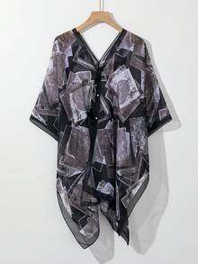 1pc Soft Chiffon Versatile Solid Color Shawl For Women, Sun Protection,Beach,Holiday - Multicolor - View 19