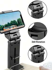Supporto per telefono da viaggio pieghevole, supporto universale per telefono da aereo con rotazione a 360°, supporto portatile da scrivania e da auto, visione mani libere per l'intrattenimento in volo, per appassionati di aviazione e accessori da viaggio, regalo di Natale perfetto - multicolore - Visualizzare 7