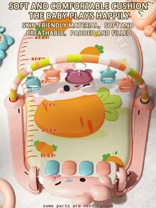 4-Key Foot Piano Toy, Infant Educational Fitness Music Atmosphere Enlightenment Sound & Light Musical Early Education Intelligent Toy Gift, Rabbit, Fish, Bear In Different Colors - Multicolor - View 4