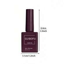 GUIBOFU 15ml 深紫色凝胶指甲油 深梅子紫 茄子紫 皇家紫 奢华UV LED可卸 高显色度 持久专业沙龙级 秋冬美甲 纯色 高光泽 顺滑涂抹 凝胶指甲油 - 紫色 - 查看 11