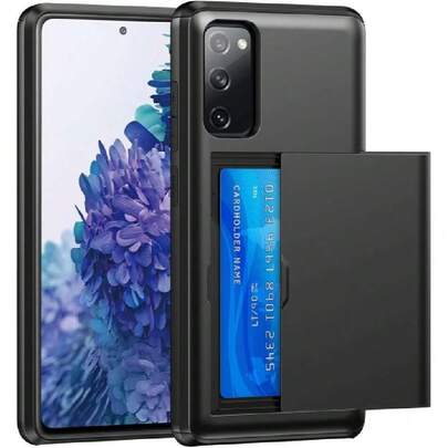 Funda para Samsung Galaxy S20 FE con Tarjetero, Protección Antigolpes de Grado Militar, Funda Tipo Cartera Oculta para Samsung S20 FE - 6,5 Pulgadas, Negro,43350273