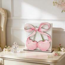 1/3pcs Pink Sakura Bow Wooden Napkin Holder, Cute Design For Storing Napkins, Suitable For Dining Table, Wedding, Princess Room, Living Room And Home Decor - Multicolor - View 10