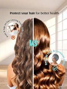 1条超细纤维干发巾，超强吸水干发帽，柔软珊瑚绒速干干发巾，简约纯色浴室毛巾，防毛躁湿发浴帽，带松紧带睡眠帽，温和呵护卷发或受损发质/浴室用品/节日必备/复活节/母亲节礼物/婚礼/家居 - 多色 - 查看 3