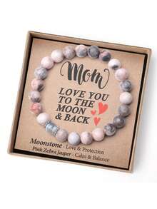 1pc Mothers Day Birthday Gifts For Mom/Auntie/Grandma/Sister-Love/Balance-Natural Crystal Bracelet With Meaning-Handmade Gifts - View 7