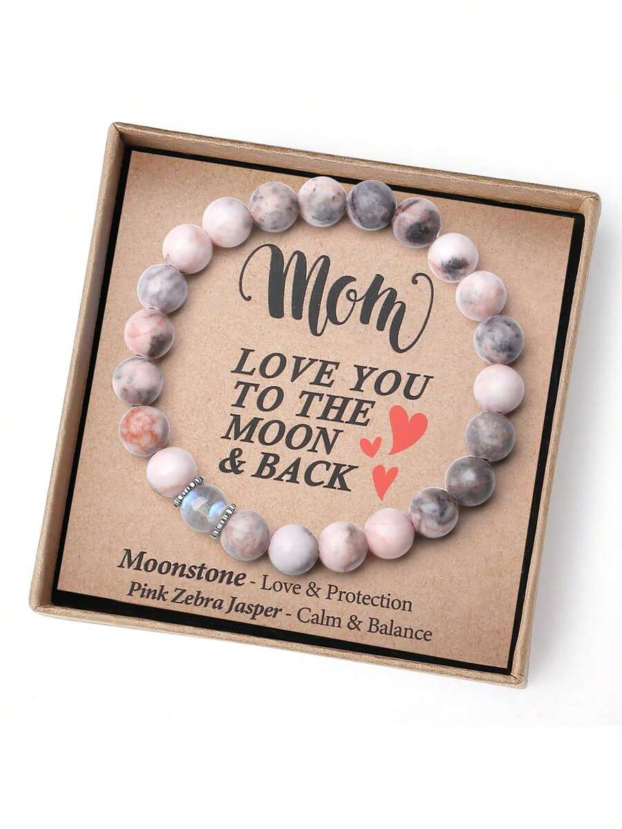 母亲节生日礼物，送给妈妈/阿姨/奶奶/姐妹——爱与平衡——寓意美好的天然水晶手链——手工礼物 - 查看 1