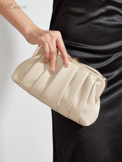 Retro Solid Color Clutch Bag, Versatile Large Capacity Handbag, Fashionable PU Leather Bag, Suitable For Women, Can Be Used For Weddings, Parties, Balls, Galas And Other Occasions.