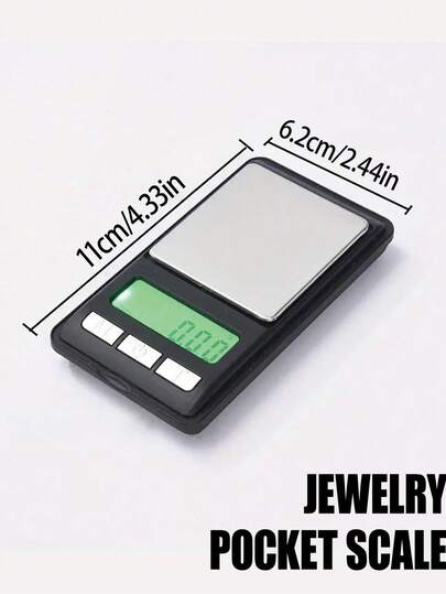 1个200克高精度专用多功能电子口袋秤，珠宝秤，迷你不锈钢电子秤，黄金秤，便携式口袋秤，医药珠宝电子秤，厨房秤。实用工具，厨房用品，精细称量食品配料，可用于茶叶、咖啡或珠宝的称重，方便携带，使用AAA电池供电。（不含电池）[畅销产品]