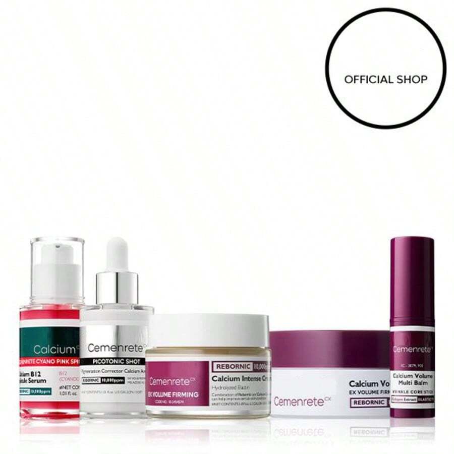 Set de refuerzo de colágeno para el cuidado de la piel con poros y manchas, bálsamo reafirmante con calcio y colágeno para una rutina de salud de la piel mejorada. - Set de cuidado de la piel Dr.M de 5 piezas - Ver 1