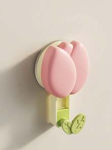 Móc treo đồ nhà tắm, Móc treo hút chân không, Móc treo hút chân không hình hoa tulip, Móc treo hút chân không không cần khoan cho vòi sen, Móc treo khăn tắm cho phòng tắm, Móc treo hút chân không gắn cửa sổ, cửa kính, tường phòng tắm, Màu hồng, xanh lá cây, đỏ (Không cần khoan) - Nhiều màu - Xem 8