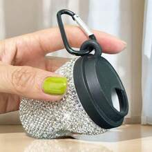 Luxury Rhinestone Pet Dispenser, Coffee Cup Shape Convenient Dog Poop Bag Holder, Cute Storage New Style, Pet Supplies - White - View 8