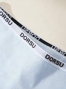 3条装女士字母图案系带丁字裤，简约舒适，柔软亲肤 - 彩色 - 查看 6