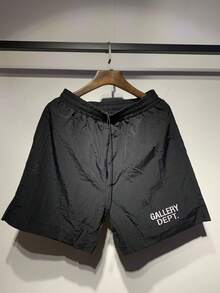 GALLERY Men's Quick Dry Swim Trunks – Lightweight Beach Swim Shorts, Comfortable Summer Swimwear For Men - 黑色 - 查看 8