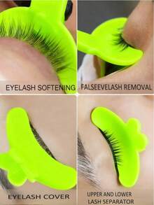 1pc Reusable Eyelash Curler Pad, Non-Slip & Anti-Fall Eyelash Curler Suitable For Eyelash Tinting/Lifting, Comes With Eyelash Extension Curling Rod - Multicolor - View 7
