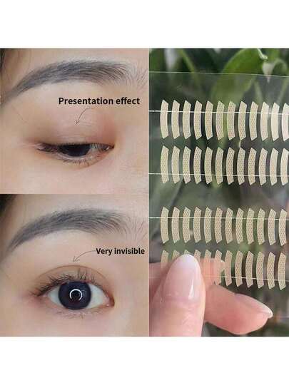 480pcs/Pack Invisible Double Eyelid Tape, Suitable For Monolid, Uneven Eyelids, Natural Look, Suitable For Students, Home, Office, Travel, Outdoor