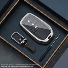 适用于丰田1 CHR Hilux Fortuner Land Cruiser 200 Camry Corolla Crown RAV4 Highland Auto Accessories的合金汽车钥匙壳 - A - 查看 3