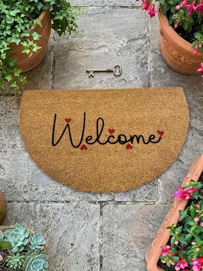 45x75 Cm Natural Coir Doormat With Heavy-Duty 100% PVC Backing – Non-Slip, Dirt-Trapping Brush Surface – 18–22 Mm Thick Durable Mat For Indoor & Outdoor Use MADE IN TURKEY