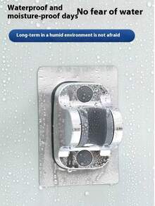 No Drill Showerhead Holder, Adjustable Bathroom Shower Head Rack, Universal Mounting Base - Multicolor - View 11