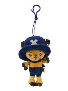 ONE PIECE 正版海贼王索隆乔巴艾斯毛绒公仔玩具，可爱挂件，萌系动漫人物毛绒抱枕玩具，适合儿童生日、节日礼物，14厘米/5.5英寸 - 彩色 - 查看 12
