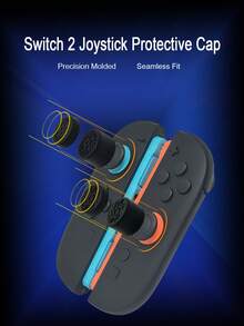 2pcs/Set Silicone Grip Sleeve + 6pcs Joystick Caps For Nintendo Switch 2 (2025), Anti-Drop, Anti-Slip, Anti-Scratch, Sweat-Proof, Enhanced Gaming Experience - View 8