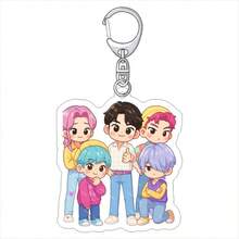 女团亚克力吊坠，亚克力钥匙扣 - 彩色 - 查看 7