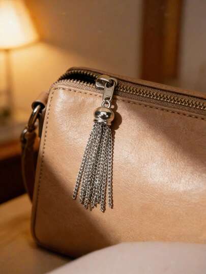 1pc Tassel Charm For Bags, Stylish And Timeless Travel Accessory, Tassel Charm Suitable For Handbags, Shoulder Bags, Luggage, Metal Jewelry, Keychain, And Small Decorative Clothing