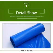 Lona impermeable multifuncional de doble cara, en azul y naranja, con un grosor de 8 milésimas de pulgada: el lado azul protege de la humedad y el lado naranja del sol. Hecha de polietileno engrosado, es robusta y resistente al desgarro, con bordes reforzados y ojales. Ideal para prevenir goteras, dar sombra a patios y cubrir equipo de camping. Disponible en varios tamaños para satisfacer diferentes necesidades, ¡ligera y duradera! - 1 pieza azul oscuro - Ver 8