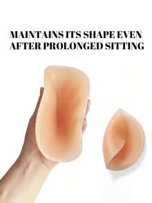 1 Pair 3D Transparent Silicone Buttock Pads And Buttock Enhancement Pads, Seamless Bionic Self-Adhesive Buttock Filler, Silicone Fake Buttocks, Body Filler, Suitable For Real Transforming Lingerie Padding, Leg And Calf Shaping Stickers To Prevent Deformation, Suitable For Buttock Dresses And Tight Pants - Multicolor - View 5