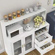 Freestanding Wine Racks & Cabinets - White - View 4