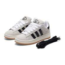 Adidas 女士 CAMPUS 00s W 运动鞋，轻便舒适户外旅行休闲鞋，2026 简约经典绒面革鞋面低帮运动鞋 GY0042 - GY0042 - 查看 3