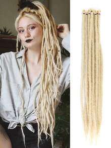 1 Gói/10 Bện Tóc Giả Kiểu Dreadlock, Tóc Nối Dreadlock Loc Phong Cách Hippie, Tóc Móc Thủ Công Kiểu Reggae Dành Cho Phụ Nữ - Nhiều màu - Xem 11