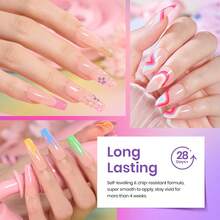 Beetles Spring Gel Polish Set - Fingertip Palette, 32 Colors Valentines Polish Set With Base Top Coat - 20 Colors Rainbow Gel Polish - 查看 3