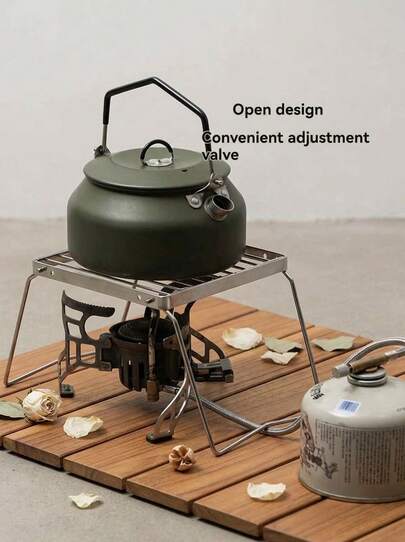 1 件大型折叠篝火烤架，不锈钢火坑烤架，重型便携式露营烤架，燃气烧烤烤架，适合背包旅行、徒步旅行、野餐、钓鱼