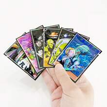 100个2.36*3.15英寸可重复密封铝箔拉链袋，酸味糖果软糖零食包装袋，激光全息3D卡通图案密封袋，带透明窗口，可食用防异味拉链袋 - 彩色 - 查看 4