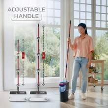 O-Cedar H2prO Flat Mop System | Quick Cleaning Tool | Clean With Clean Water | Machine Washable Reusable Microfiber Mop Pad |  On Wood Floors, Vinyl, Tile, Baseboards, Walls - H2proO - 查看 7