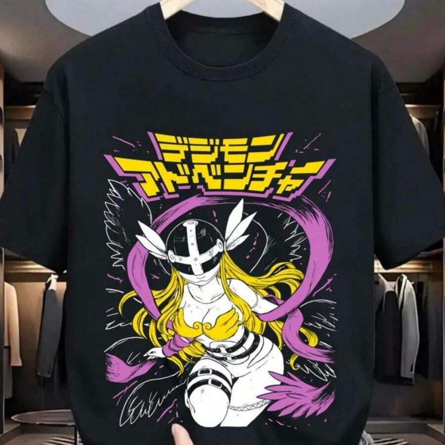 Anime Cat Unisex T-Shirt Laios Touden Dungeon Meshi T-Shirt Delicious Anime Lovers Shirt Graphic Anime Tee Manga Shirt - màu đen - Xem 1