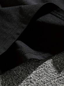 Women's Leopard Print "With God All Things Are Possible" Graphic T-Shirt – Christian Faith Letter Print Crew Neck Tee,  Spiritual Casual Top - 黑色 - 查看 5