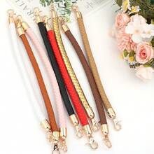 1条PU皮革编织替换肩带，手提包/单肩包手工编织延长链，30/60厘米高档皮革包双头扣肩带 - PU繩包帶 - 查看 4