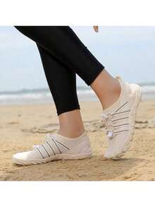 Giày đi biển nhẹ, nhanh khô, đi chân trần dành cho nam, thích hợp cho đi bộ đường dài, leo núi, lướt sóng, chèo bè, câu cá. Giày đi nước dành cho nữ để bơi lội - Màu be - Xem 11