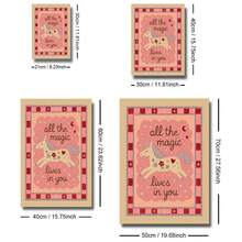 1 Tranh canvas trang trí phòng trẻ em màu hồng, có khung/không khung, với câu nói truyền cảm hứng, phong cách Boho dễ thương, hình kỳ lân ngộ nghĩnh, tranh nghệ thuật trang trí phòng bé gái, phòng chơi, phòng trẻ em, phòng ngủ, trang trí nhà hiện đại. - Áp phích - Xem 6