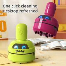 Penyedot Debu Mini Meja yang Lucu, Daya Hisap 3 Kecepatan, Baterai 400mAh, USB, Pembersihan 360°, Berbagai Warna, Ideal untuk Meja/Keyboard, Hadiah untuk Pelajar/Pekerja Kantoran. - MultiWarna - View 3